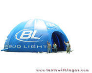 Inflatable Dome Tent - Bud Light